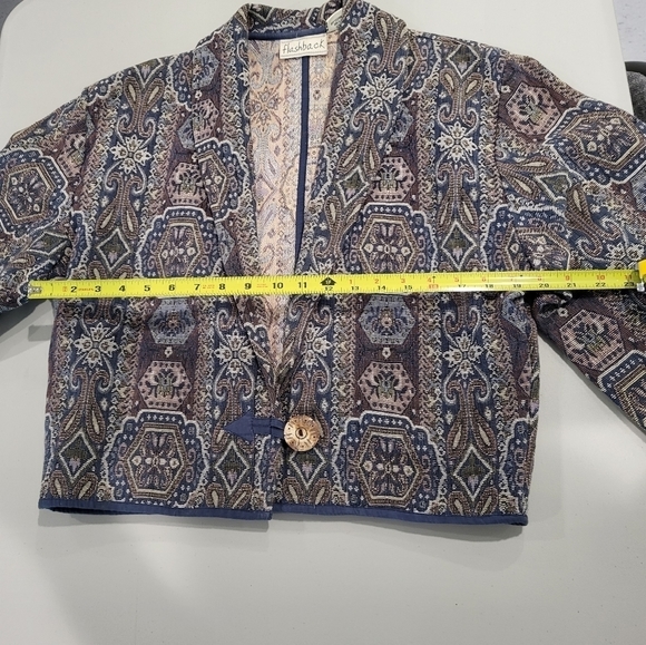 Vintage FLASHBACK tapestry waist blazer - Picture 7 of 12